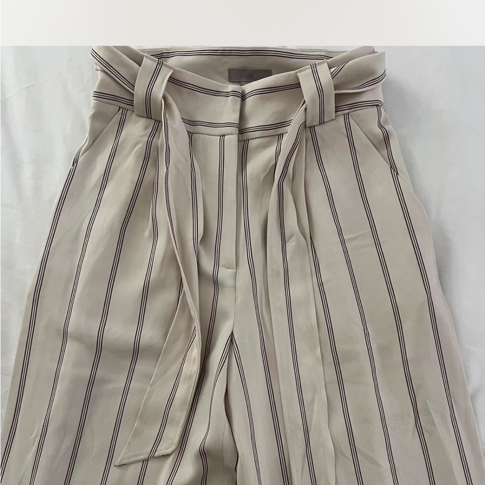 Striped High-Waisted Pants